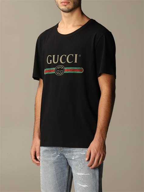 t-shirt uomo gucci outlet|gucci t shirts men's.